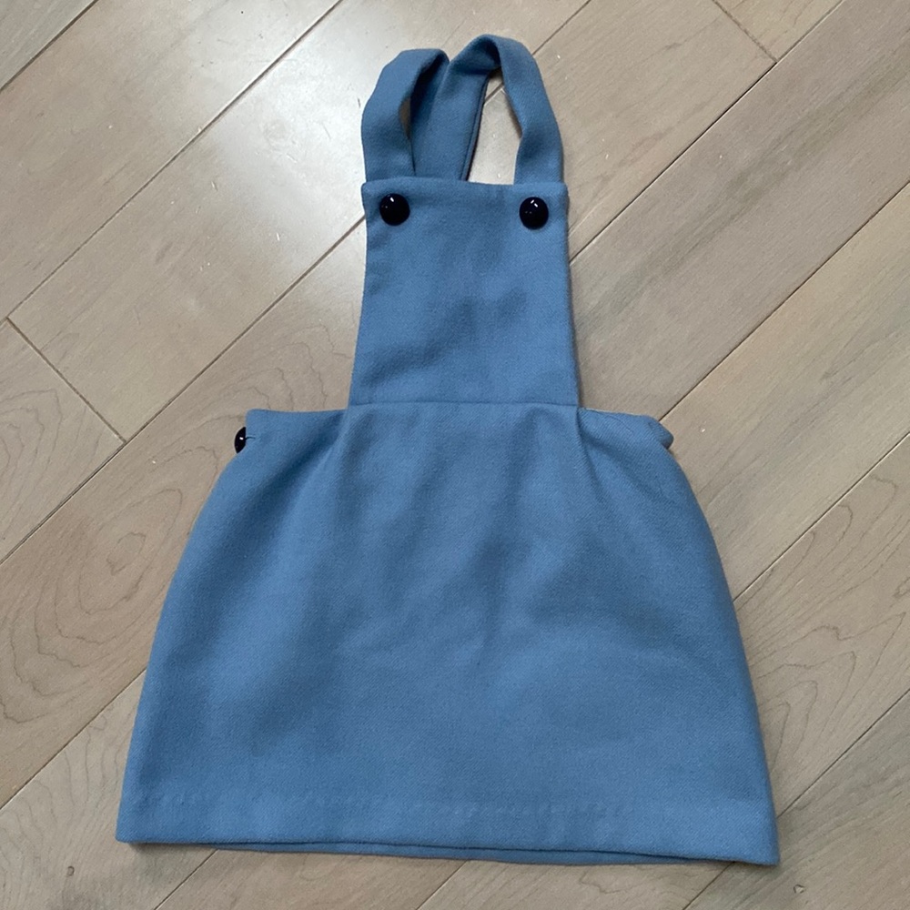 CPC girls blue overalls dress
